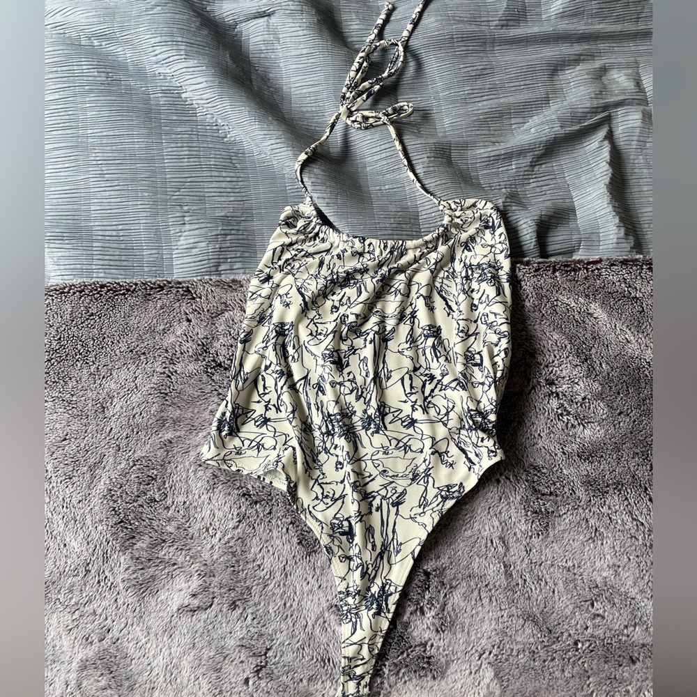 Open Edit Abstract Bodysuit